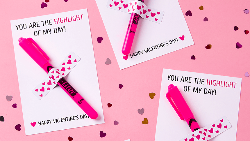 You are the highlight of my day valentines card