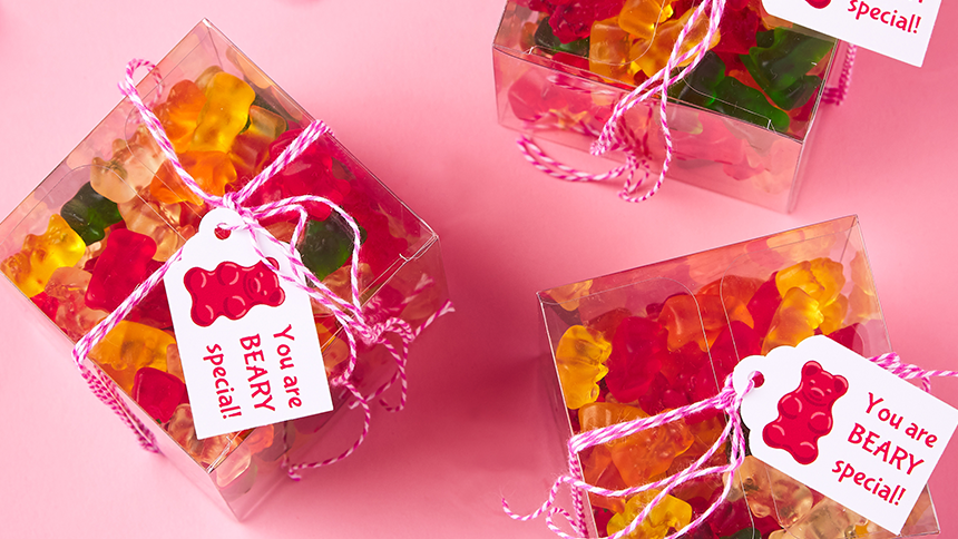 Gummy Bear Valentines gift