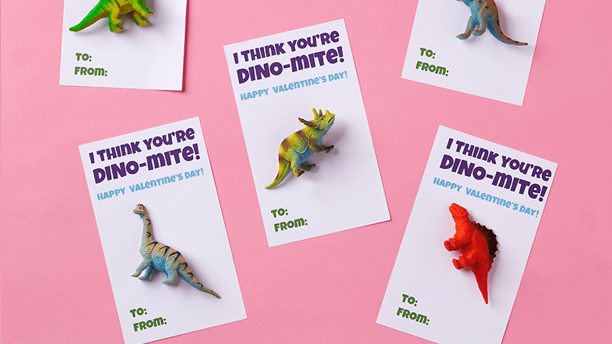 Dinosaur Valentines gift